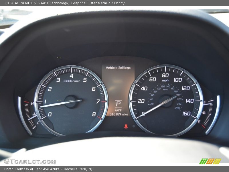Graphite Luster Metallic / Ebony 2014 Acura MDX SH-AWD Technology