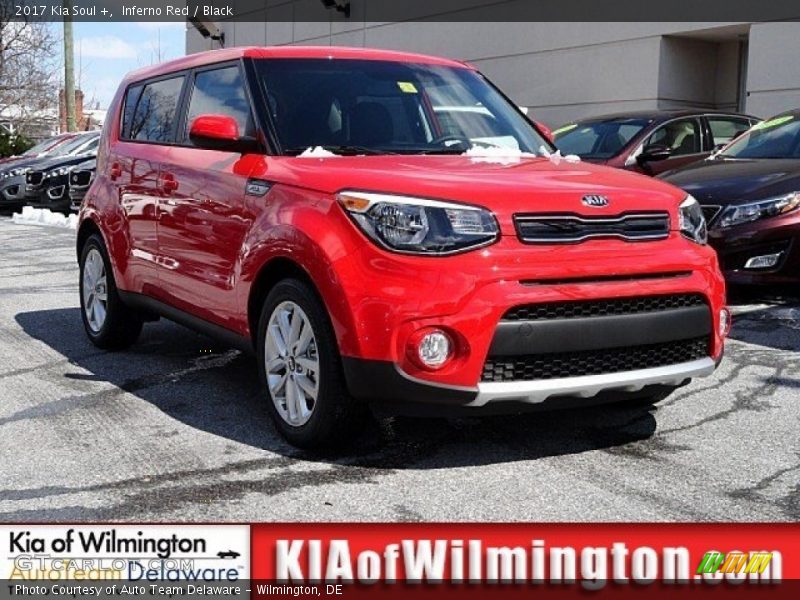 Inferno Red / Black 2017 Kia Soul +