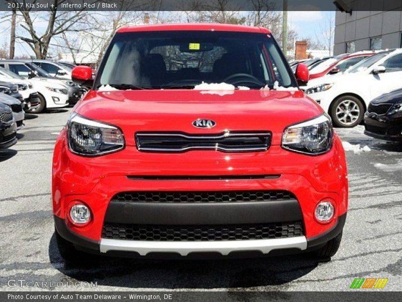 Inferno Red / Black 2017 Kia Soul +