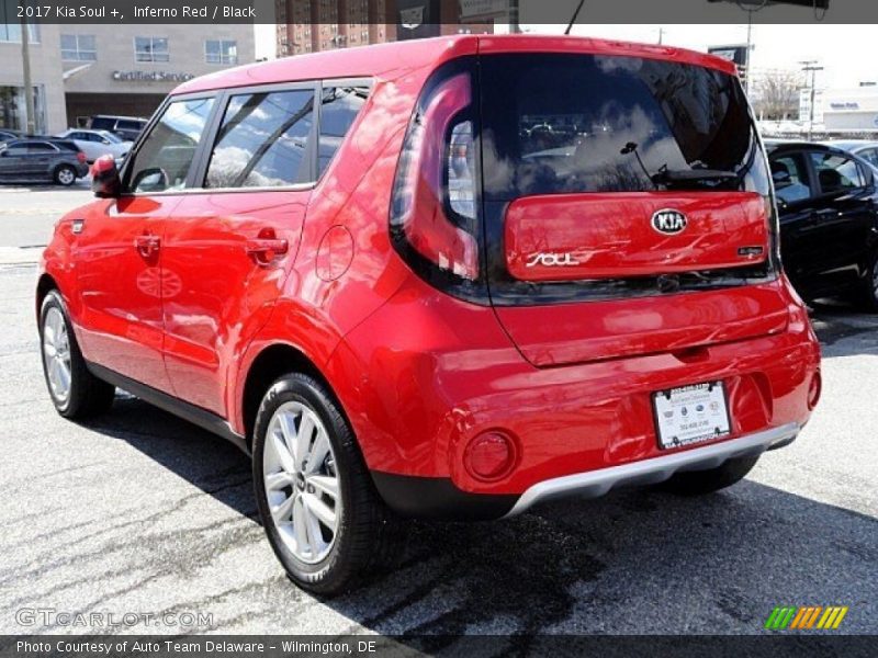 Inferno Red / Black 2017 Kia Soul +