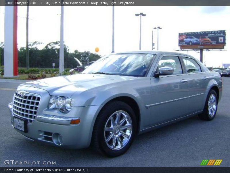 Satin Jade Pearlcoat / Deep Jade/Light Graystone 2006 Chrysler 300 C HEMI