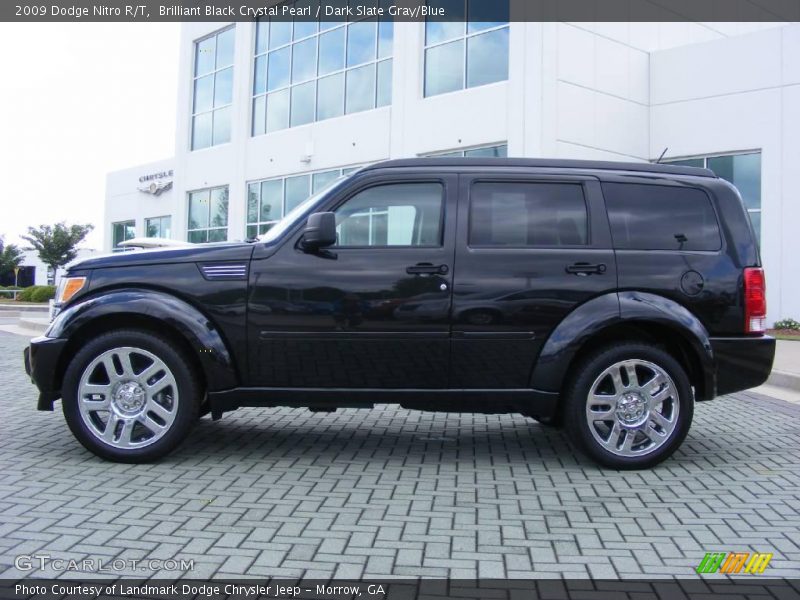 Brilliant Black Crystal Pearl / Dark Slate Gray/Blue 2009 Dodge Nitro R/T