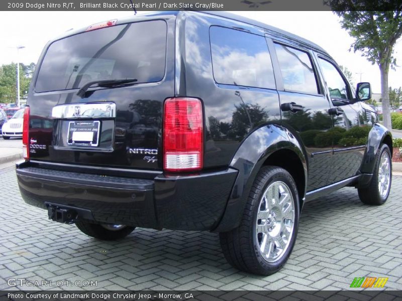 Brilliant Black Crystal Pearl / Dark Slate Gray/Blue 2009 Dodge Nitro R/T