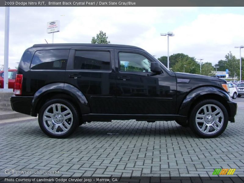 Brilliant Black Crystal Pearl / Dark Slate Gray/Blue 2009 Dodge Nitro R/T