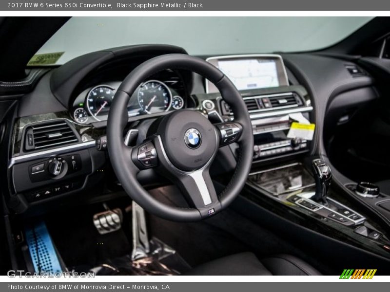 Black Sapphire Metallic / Black 2017 BMW 6 Series 650i Convertible