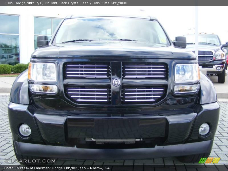 Brilliant Black Crystal Pearl / Dark Slate Gray/Blue 2009 Dodge Nitro R/T