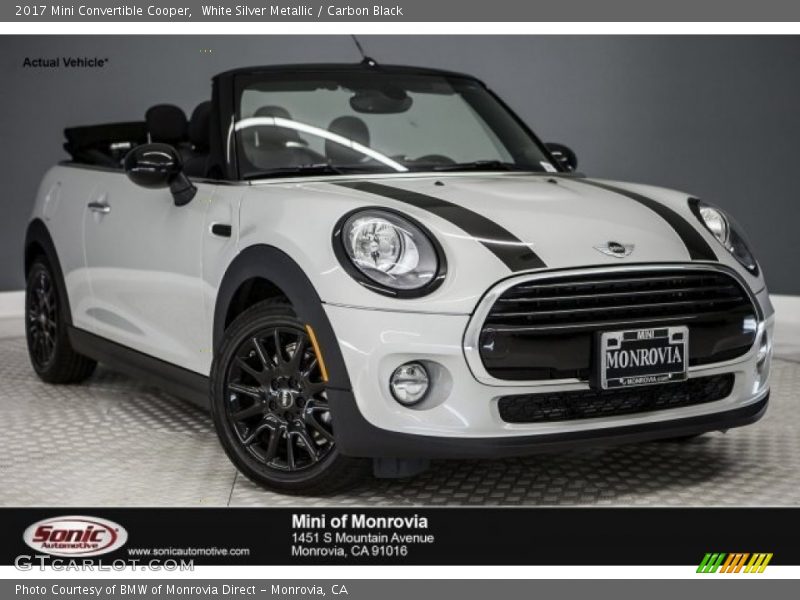 White Silver Metallic / Carbon Black 2017 Mini Convertible Cooper