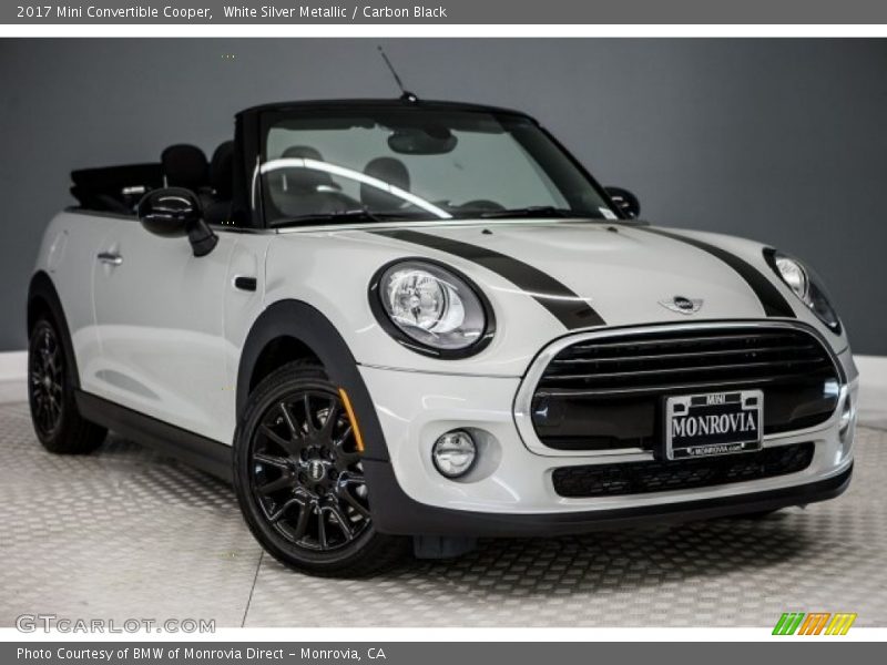 White Silver Metallic / Carbon Black 2017 Mini Convertible Cooper