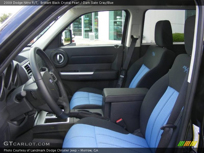 Brilliant Black Crystal Pearl / Dark Slate Gray/Blue 2009 Dodge Nitro R/T