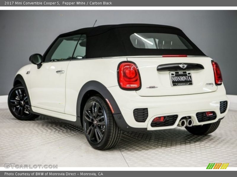 Pepper White / Carbon Black 2017 Mini Convertible Cooper S