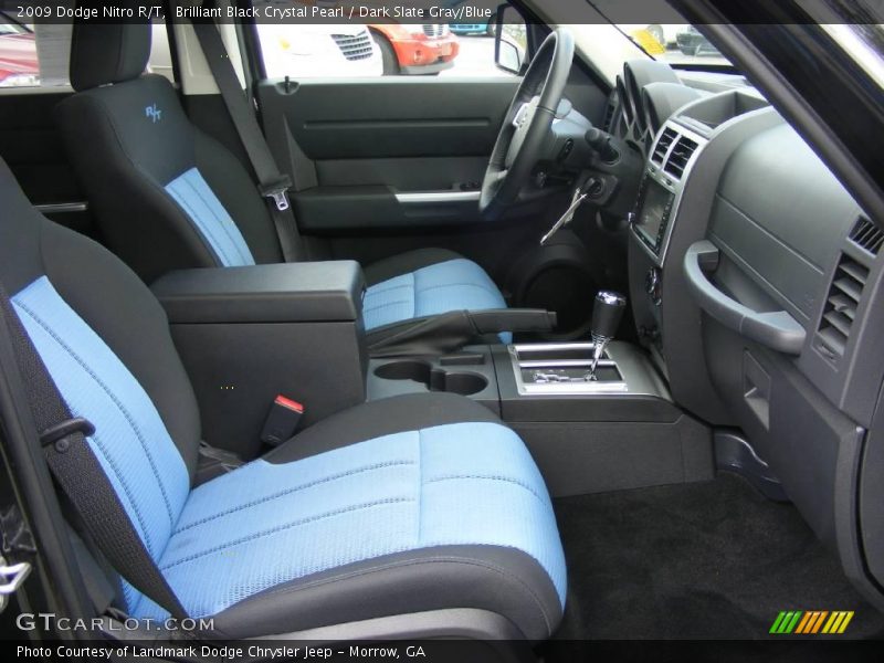 Brilliant Black Crystal Pearl / Dark Slate Gray/Blue 2009 Dodge Nitro R/T