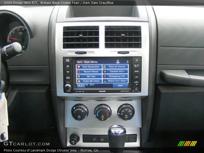 Brilliant Black Crystal Pearl / Dark Slate Gray/Blue 2009 Dodge Nitro R/T