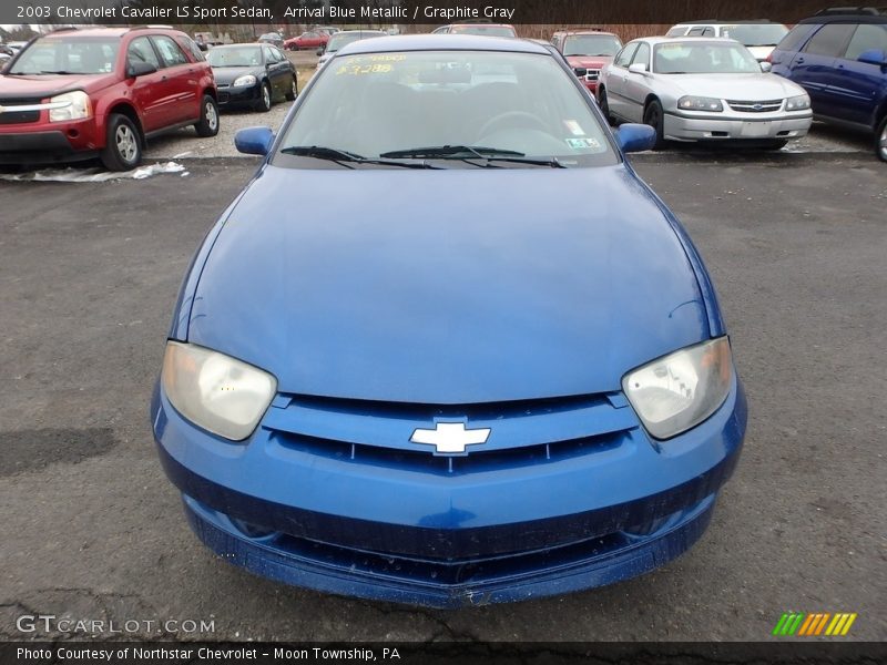 Arrival Blue Metallic / Graphite Gray 2003 Chevrolet Cavalier LS Sport Sedan
