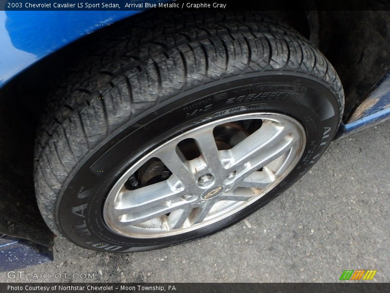 Arrival Blue Metallic / Graphite Gray 2003 Chevrolet Cavalier LS Sport Sedan