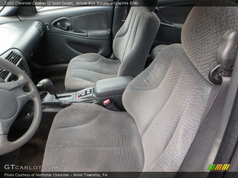Arrival Blue Metallic / Graphite Gray 2003 Chevrolet Cavalier LS Sport Sedan