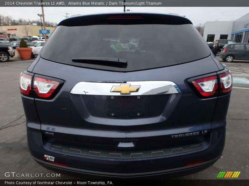 Atlantis Blue Metallic / Dark Titanium/Light Titanium 2014 Chevrolet Traverse LS AWD