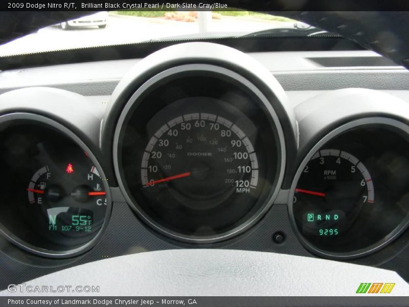 Brilliant Black Crystal Pearl / Dark Slate Gray/Blue 2009 Dodge Nitro R/T