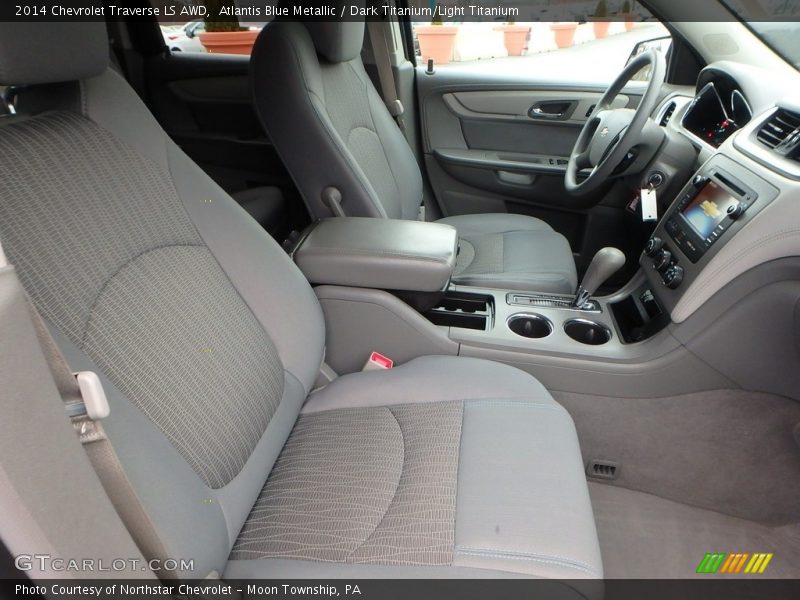 Atlantis Blue Metallic / Dark Titanium/Light Titanium 2014 Chevrolet Traverse LS AWD