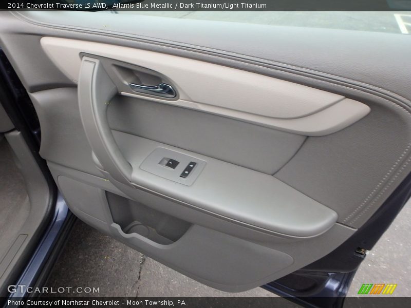 Atlantis Blue Metallic / Dark Titanium/Light Titanium 2014 Chevrolet Traverse LS AWD