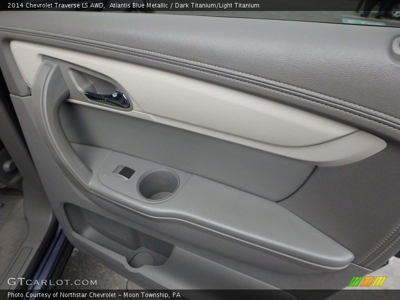 Atlantis Blue Metallic / Dark Titanium/Light Titanium 2014 Chevrolet Traverse LS AWD