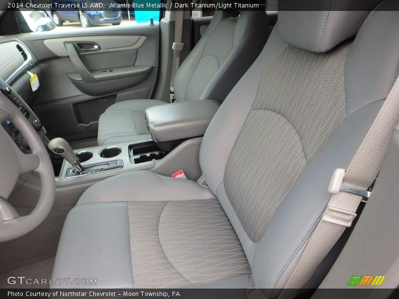 Atlantis Blue Metallic / Dark Titanium/Light Titanium 2014 Chevrolet Traverse LS AWD