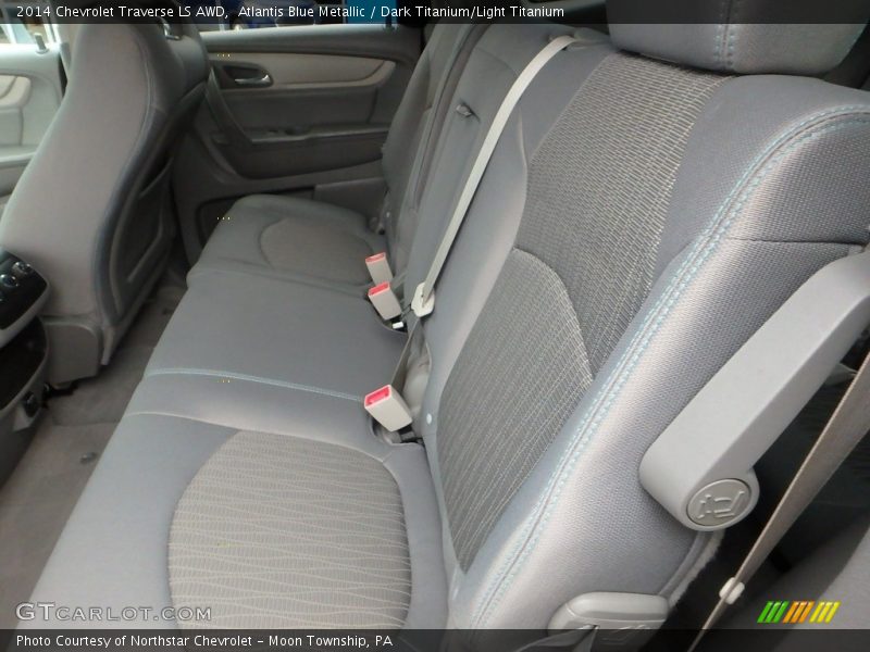 Atlantis Blue Metallic / Dark Titanium/Light Titanium 2014 Chevrolet Traverse LS AWD