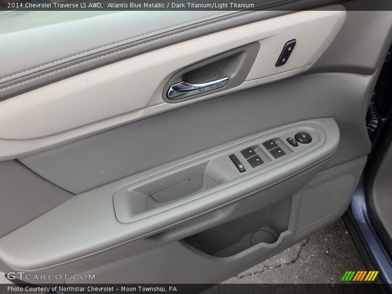 Atlantis Blue Metallic / Dark Titanium/Light Titanium 2014 Chevrolet Traverse LS AWD