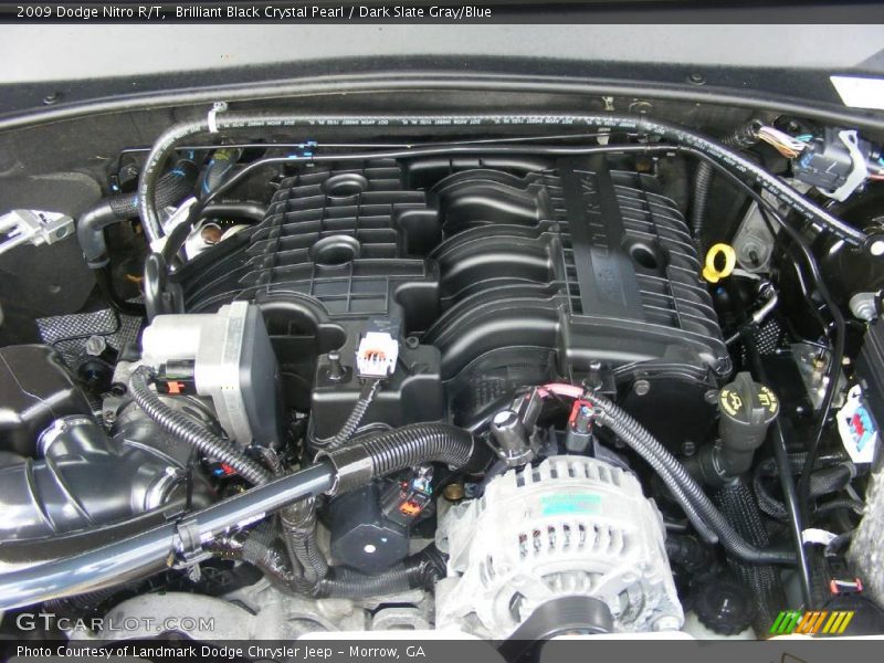 Brilliant Black Crystal Pearl / Dark Slate Gray/Blue 2009 Dodge Nitro R/T