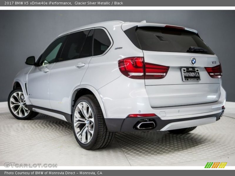 Glacier Silver Metallic / Black 2017 BMW X5 xDrive40e iPerformance