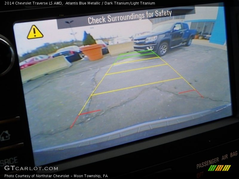 Atlantis Blue Metallic / Dark Titanium/Light Titanium 2014 Chevrolet Traverse LS AWD