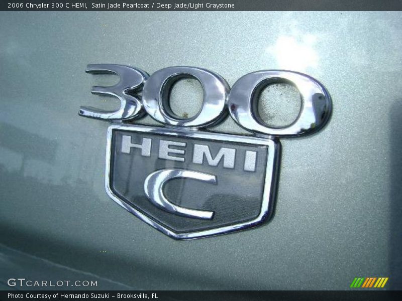 Satin Jade Pearlcoat / Deep Jade/Light Graystone 2006 Chrysler 300 C HEMI