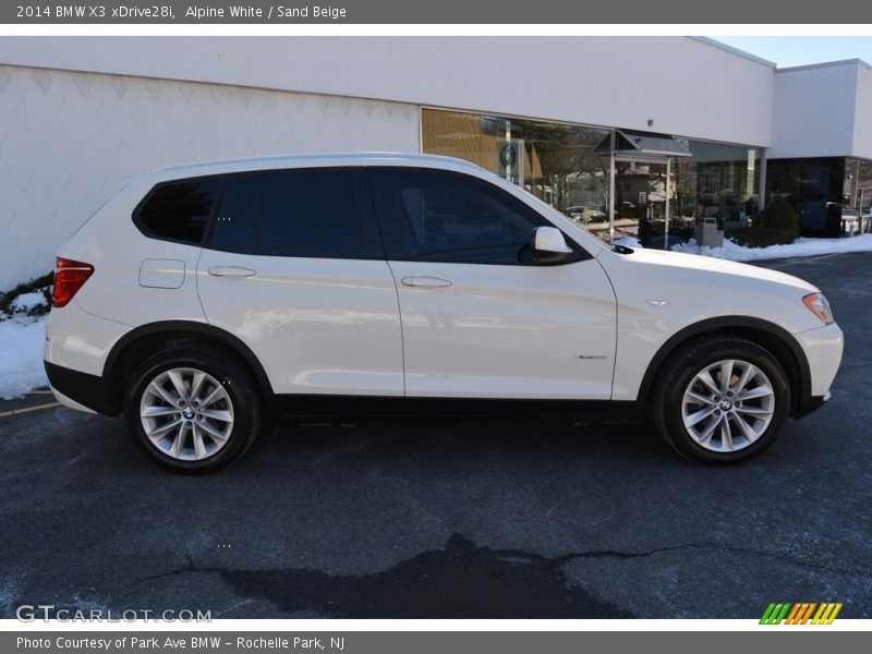 Alpine White / Sand Beige 2014 BMW X3 xDrive28i