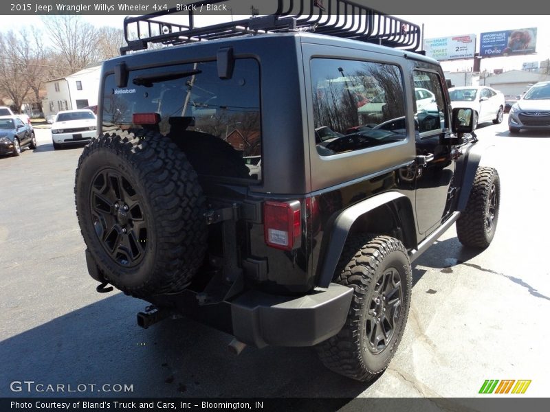 Black / Black 2015 Jeep Wrangler Willys Wheeler 4x4