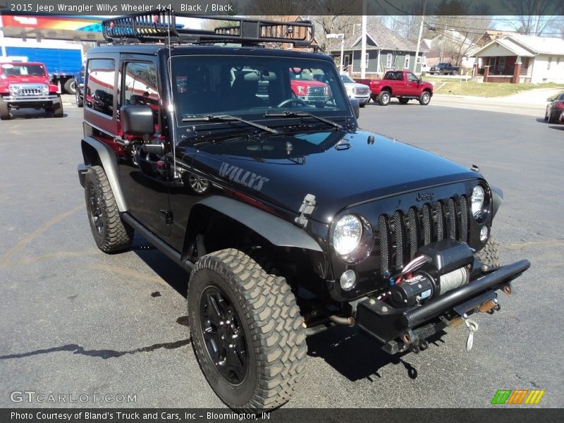 Black / Black 2015 Jeep Wrangler Willys Wheeler 4x4