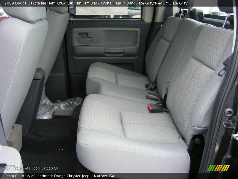 Brilliant Black Crystal Pearl / Dark Slate Gray/Medium Slate Gray 2009 Dodge Dakota Big Horn Crew Cab