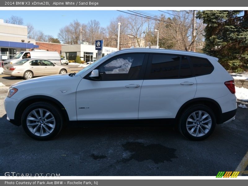 Alpine White / Sand Beige 2014 BMW X3 xDrive28i