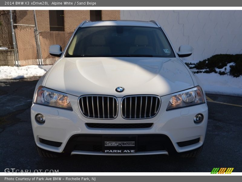 Alpine White / Sand Beige 2014 BMW X3 xDrive28i