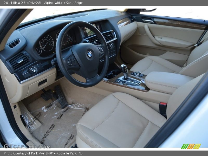 Alpine White / Sand Beige 2014 BMW X3 xDrive28i