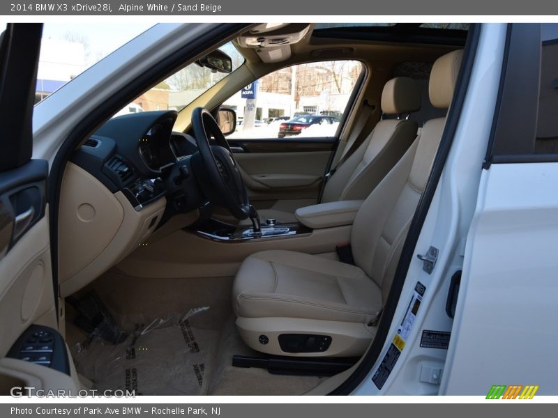 Alpine White / Sand Beige 2014 BMW X3 xDrive28i