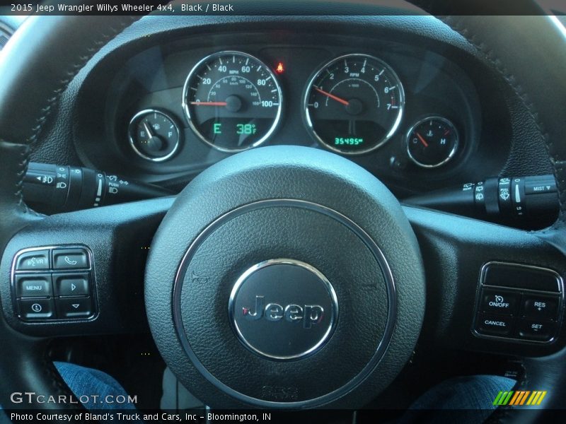 Black / Black 2015 Jeep Wrangler Willys Wheeler 4x4