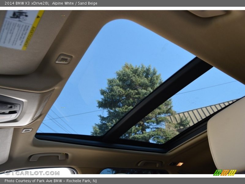 Alpine White / Sand Beige 2014 BMW X3 xDrive28i
