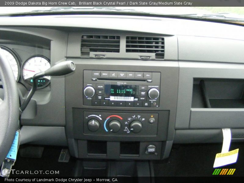 Brilliant Black Crystal Pearl / Dark Slate Gray/Medium Slate Gray 2009 Dodge Dakota Big Horn Crew Cab