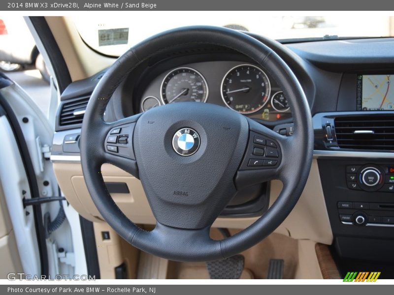 Alpine White / Sand Beige 2014 BMW X3 xDrive28i