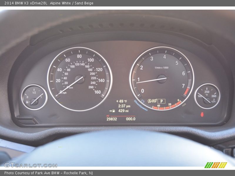 Alpine White / Sand Beige 2014 BMW X3 xDrive28i