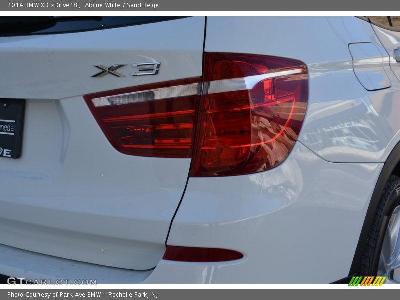Alpine White / Sand Beige 2014 BMW X3 xDrive28i