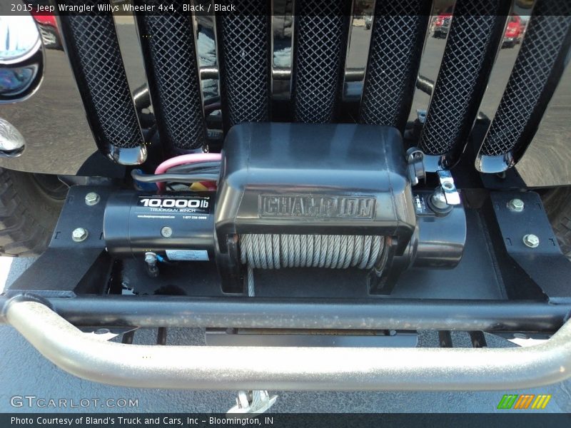 Black / Black 2015 Jeep Wrangler Willys Wheeler 4x4
