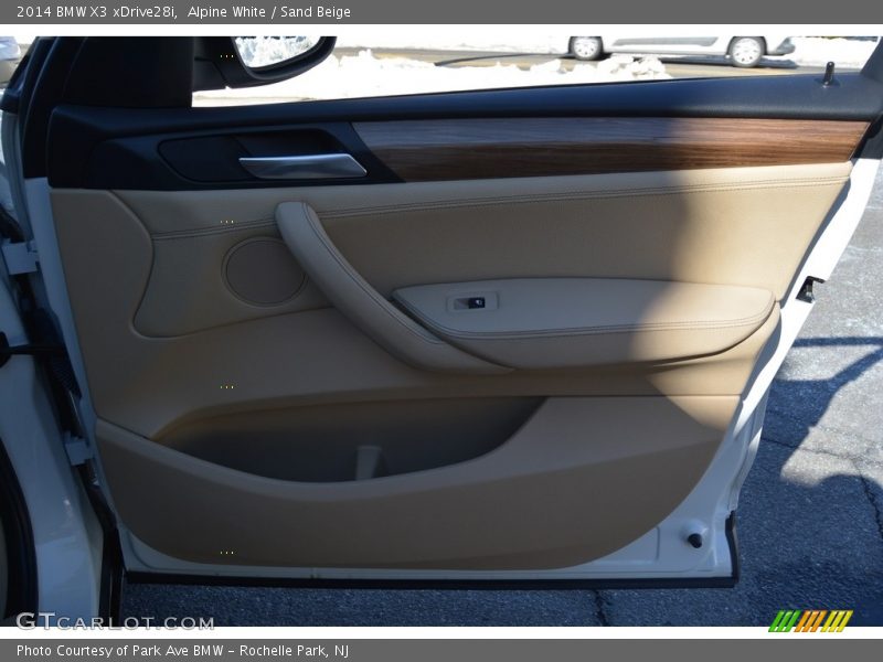 Alpine White / Sand Beige 2014 BMW X3 xDrive28i
