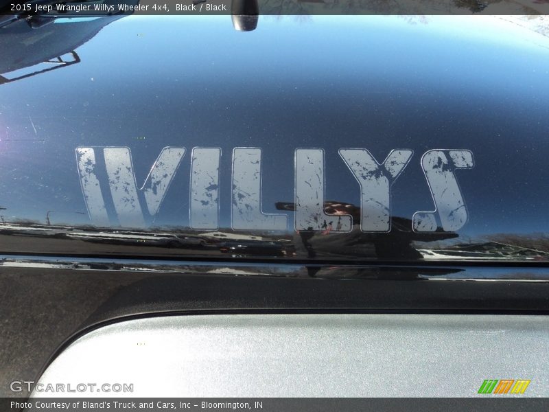 Black / Black 2015 Jeep Wrangler Willys Wheeler 4x4