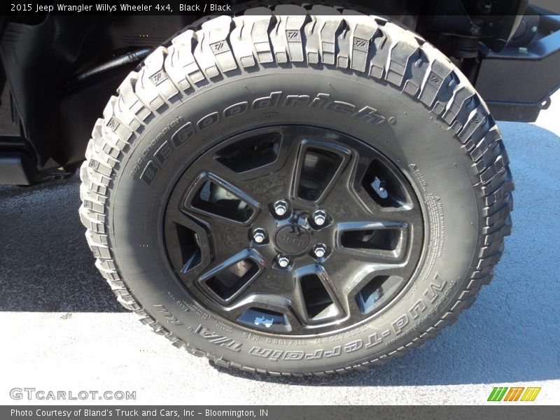 Black / Black 2015 Jeep Wrangler Willys Wheeler 4x4