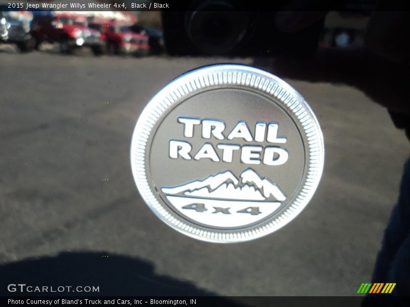 Black / Black 2015 Jeep Wrangler Willys Wheeler 4x4